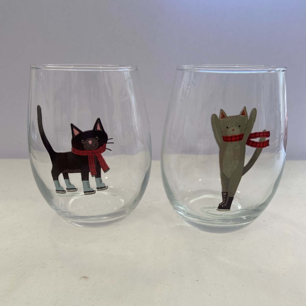 Cats with ice skates